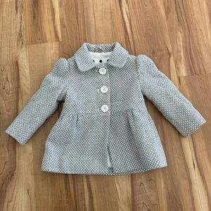 Silver and White 2T Peacoat